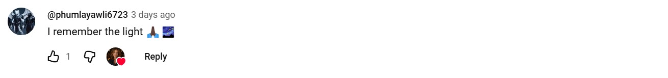 Real YouTube comment